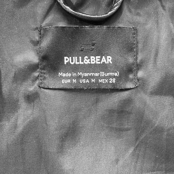 Pull&Bear Vegan Leather Shirt Jacket - Picture 4 of 4